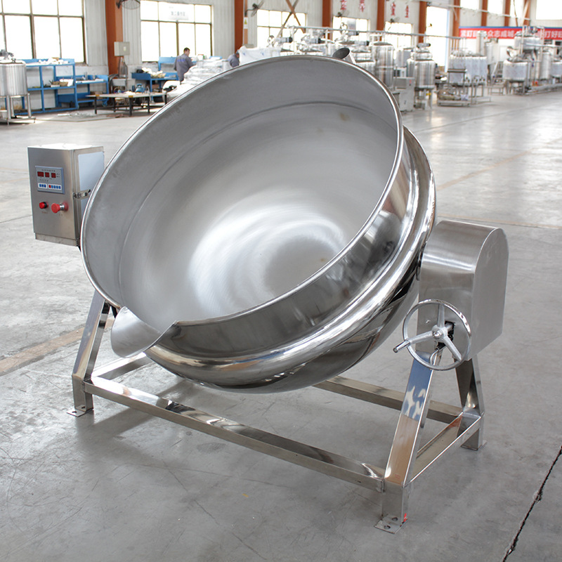 商用炒面粉的机器 油茶面炒制夹层锅 全自动电磁炒面机