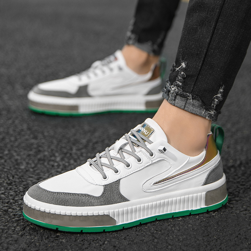 2021新款春夏季透气男鞋冰丝布鞋潮流百搭薄款小白鞋休闲板鞋潮鞋