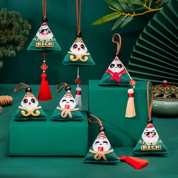 端午节香包国潮香囊儿童荷包福袋车载随身挂件卡通粽子香囊小礼品