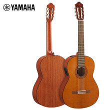 雅马哈CGX122MC单板古典吉他雪松面板那都木背侧39英寸