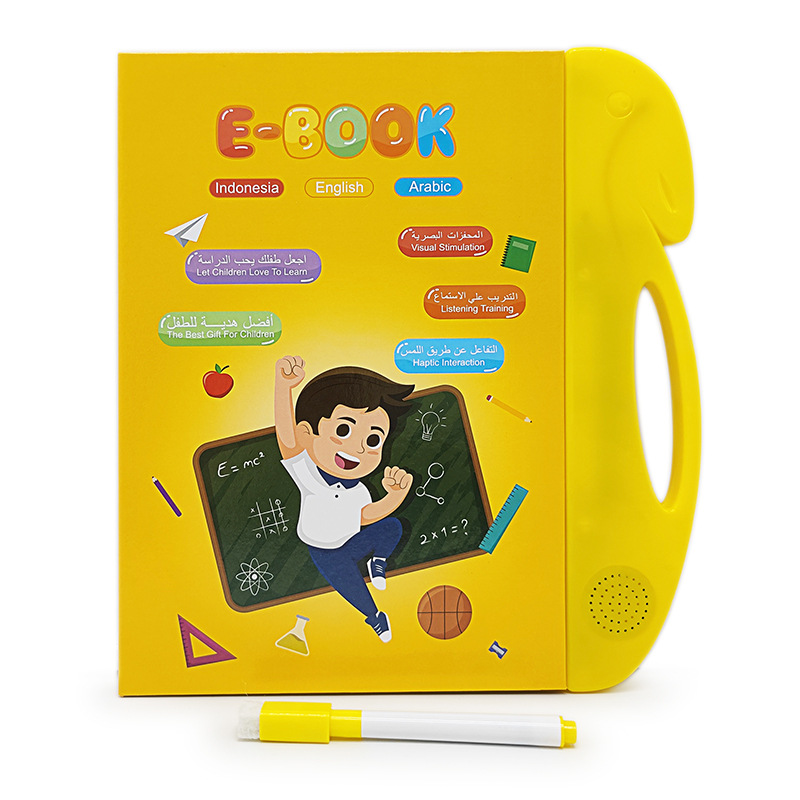 Cross-Border New Arrival English Arabic Indonesian Point Reading Machine Children's Early Education E-book Learning Toys Audio Book