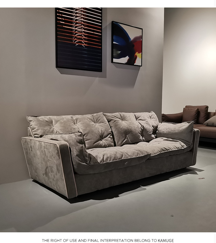 意式极简baxter沙发真皮客厅意大利现代简约设计师磨砂皮慵懒北欧