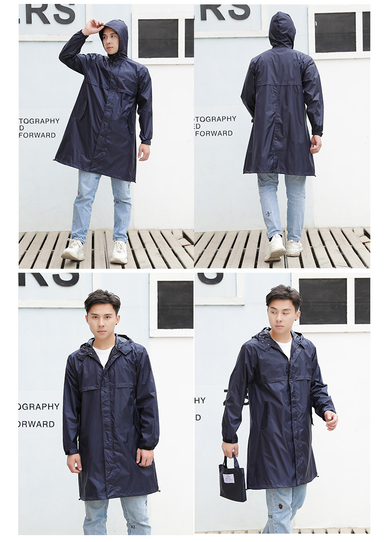 防暴雨雨衣男轻薄外套徒步长款全身日本风衣式透气雨披女韩版时尚