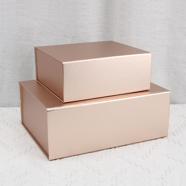 One-Piece Gift Box Paper Box Export Wholesale Magnetic Flip Box Universal Packing Box Folding Box Creative Shoe Box