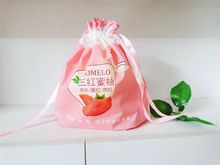 玫瑰粉色金刚砂绳子扎口束口白心3三红心肉蜜柚子水果礼品袋子