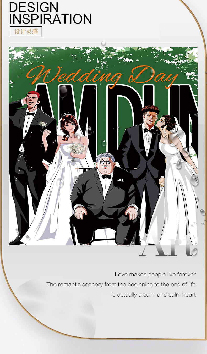 灌篮高手结婚海报梦幻婚纱客厅壁画樱木花道合集巨幅床头画挂画