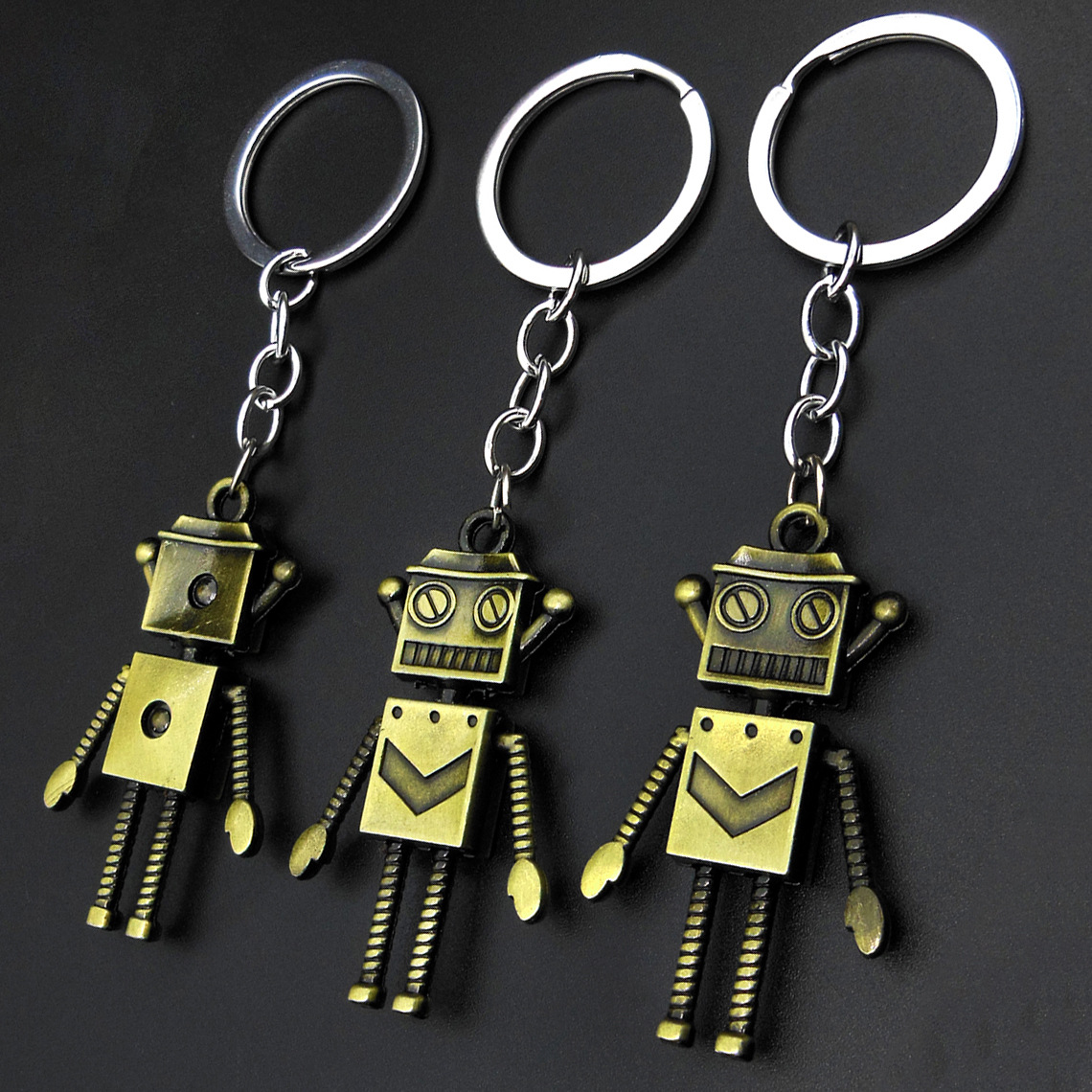 跨境创意金属小滑板车钥匙扣挂件迷你指尖轮滑板挂饰广告刻字礼品