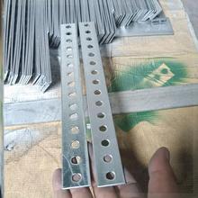 镀锌扁铁钢板冲孔铁支架连接板直条铁条带孔铁条扁铁条跨境专供代