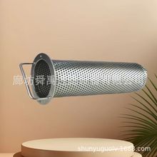 蓝式过滤器滤网 水过滤器工业化管道污水滤网 提篮式斜口过滤桶