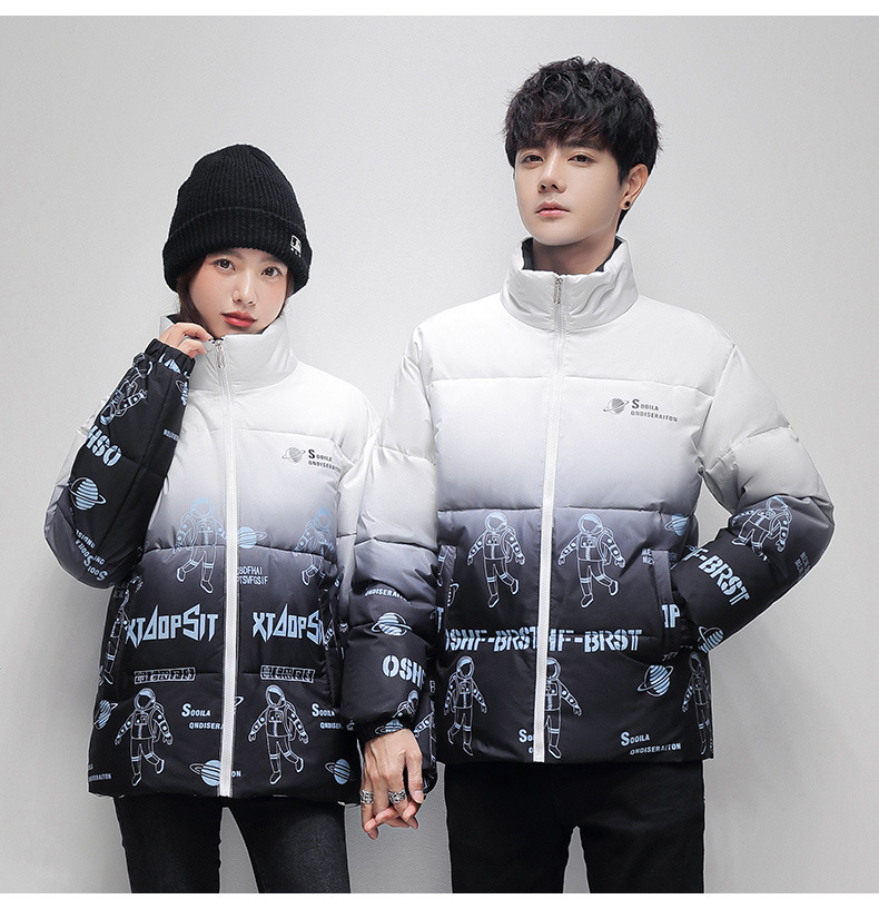 Autumn and Winter New down Jacket Men's High-End Short Top Trendy Men Couple White Duck down Fashion Youth Coat Outer Wear