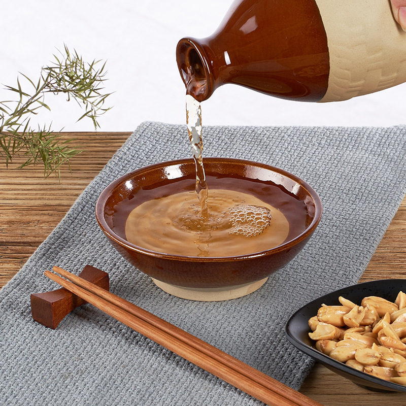 土碗老式土巴蒸烧白扣肉家用复古火锅碗油碟沾水碗摔酒粗陶瓷仿古