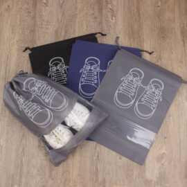 鞋子收纳袋鞋套 无纺布防尘拉绳束口袋 洗鞋店装鞋袋logo