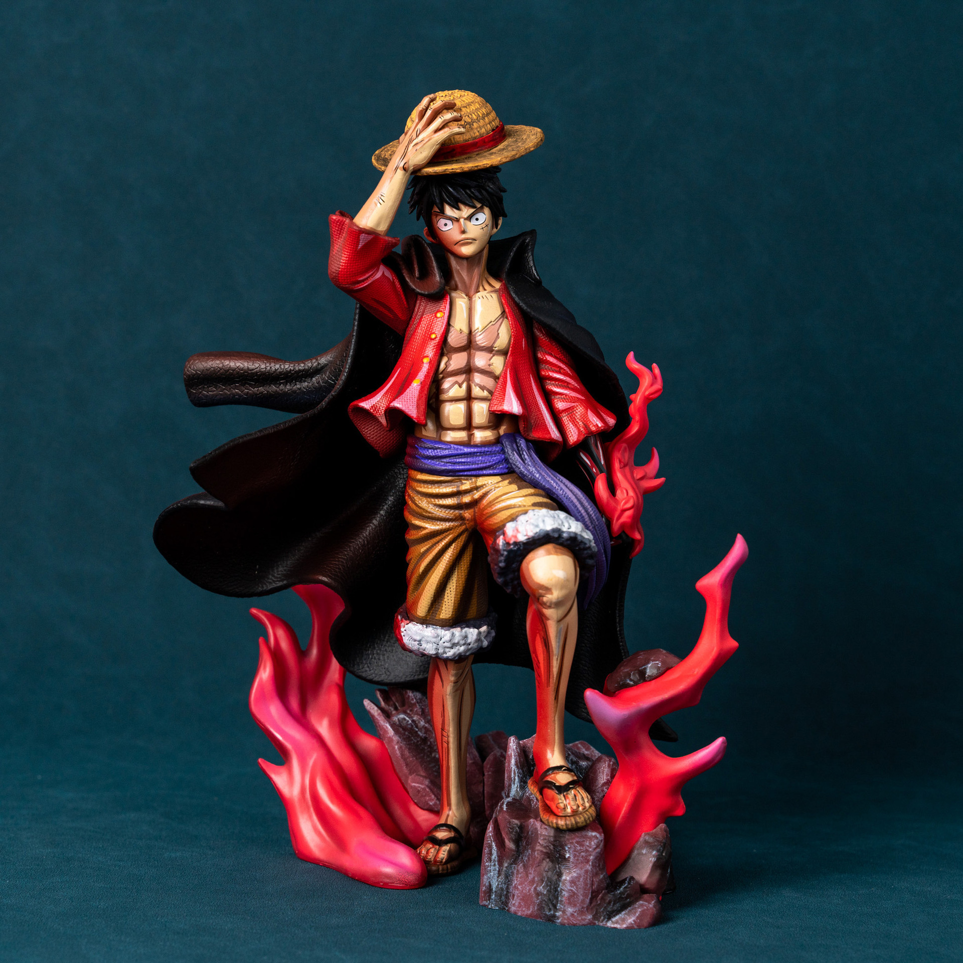 海贼王lx四皇路飞漫画色手办gk双头雕日本动漫二次元模型摆件批发