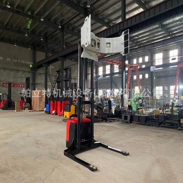 全电动抱夹车 圆卷纸筒全半自电动夹抱车360吨自动旋转装卸叉车