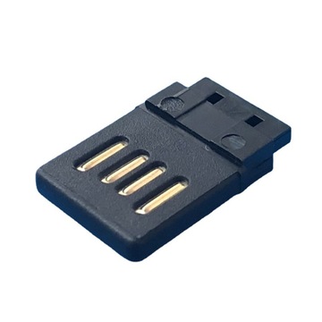 工厂正反插usba公全塑胶双面插黑色盲插成型式金手指双面2.0usb