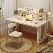 电脑桌台式家用书桌书架一体卧室带抽屉学生写字桌学习桌办公桌子