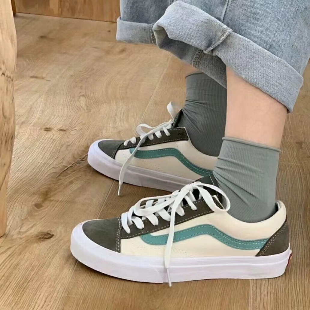 莆田版万斯经典女鞋白蓝橘子草莓汽水低帮百搭情侣帆布鞋一件代发