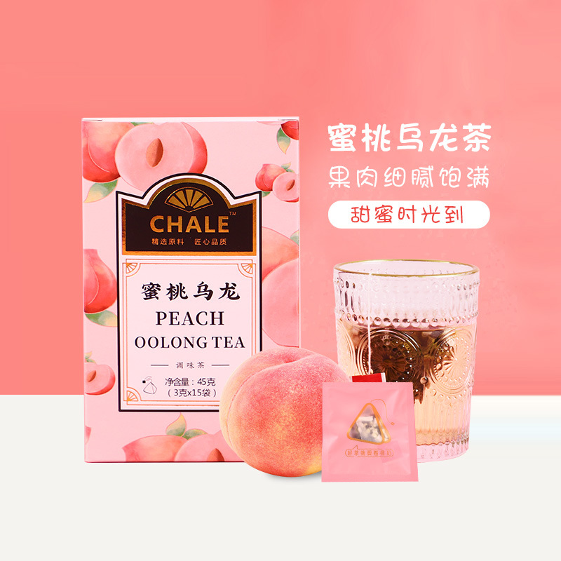 oem定制花果茶【蜜桃乌龙茶】清新可口三角茶独立包装养生茶