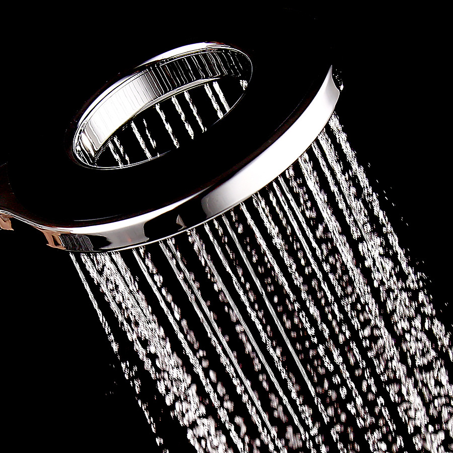 跨境手持花洒 单功能儿童花洒增压喷头显温环形莲蓬头亚马逊