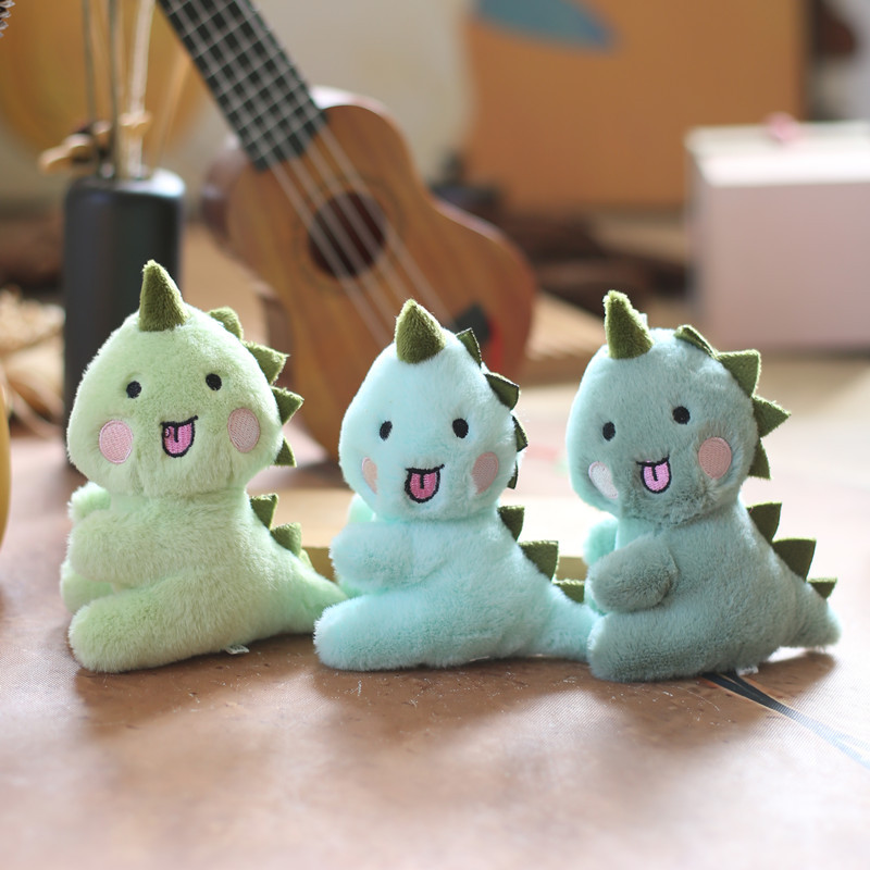 网红可爱萌恐龙挂件毛绒玩具公仔小恐龙包包挂饰钥匙扣布娃娃玩偶