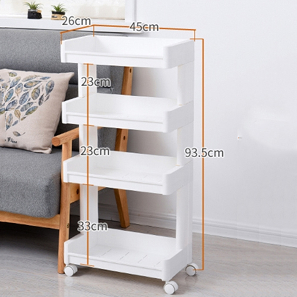 Mobile Beauty Salon Dedicated Trolley Nail Beauty Eyelash Beauty Storage Rack Kitchen Bathroom and Dormitory Snack Storage