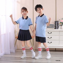 幼儿园园服夏季新款六一表演服棉质小学生校服班服运动英伦风套装
