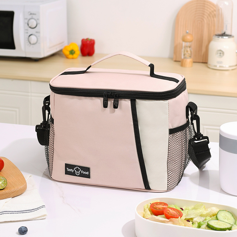 New Dopamine PEVA Ice Pack Waterproof Large Capacity Lunch Bag Can Carry Cross Lunch Box Bag Outdoor Picnic Bag Wholesale