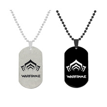 游戏周边饰品Warframe星际战甲标志项链不锈钢激光军牌吊坠挂件