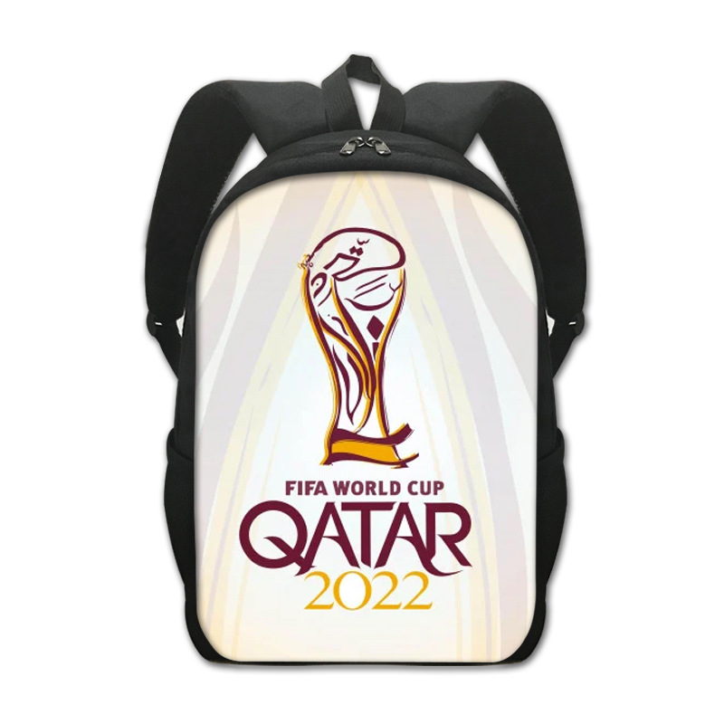 2022 New Qatar World Cup Primary School Student Schoolbag Polyester Creative Comfortable Backpack Children's Computer Bag