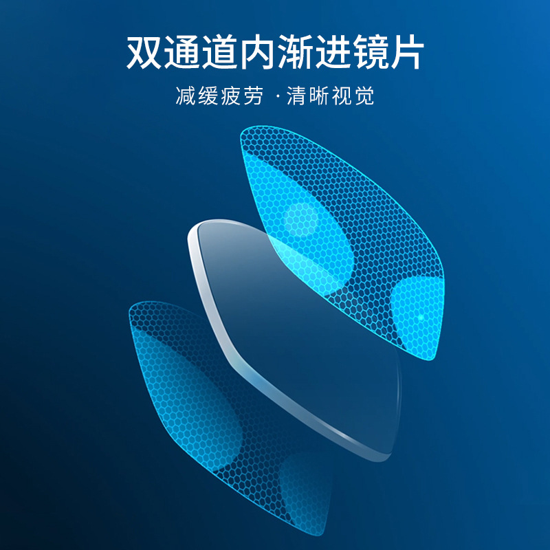 批发双通道复合内渐进多焦点镜片双通道自由曲面镜片超薄车房镜片