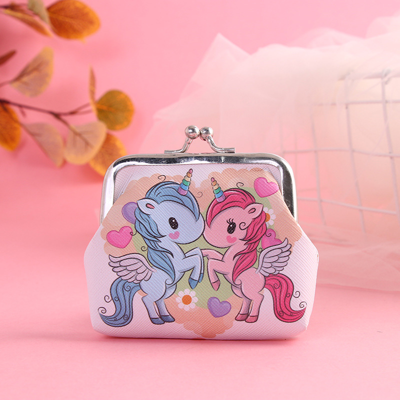 2023 New Cartoon Coin Purse Mini Bag Key Case Unicorn Cartoon Gift Children Coin Shell Bag