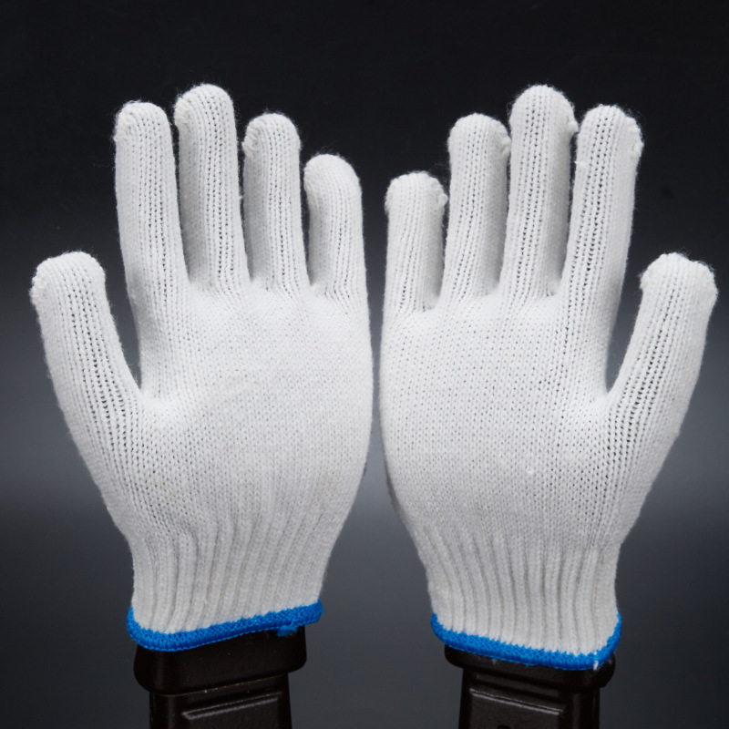 Factory Wholesale Wear-Resistant Non-Slip Extra Thick Protection Wool Knitted Labor Protection Site Handling Work Cotton Yarn Cotton Thread Gloves