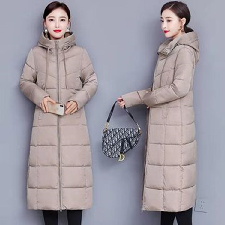 New Cotton-Padded Coat Women's Clothing 2023 New down Cotton Jacket Mid-Length Large Size Coat Thickened Padded Jacket Women's Long below the Knee