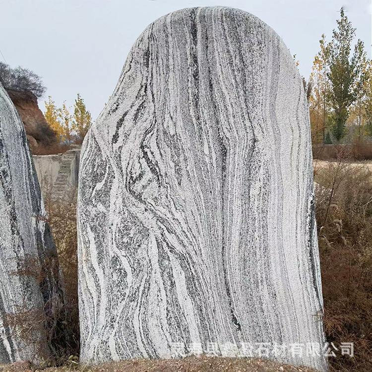 供应 景观石假山 汉白玉景观石 花纹切片组合造景雕塑景观石