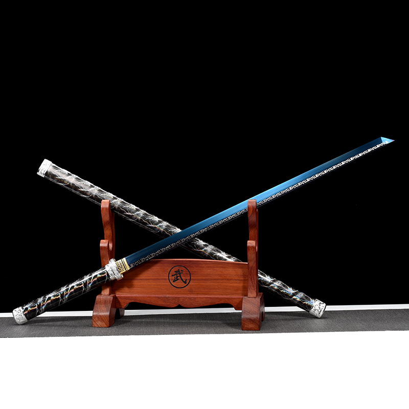 一体居合道刀剑木刀带鞘红木刀剑道武术训练习道具表演武士拨刀斩