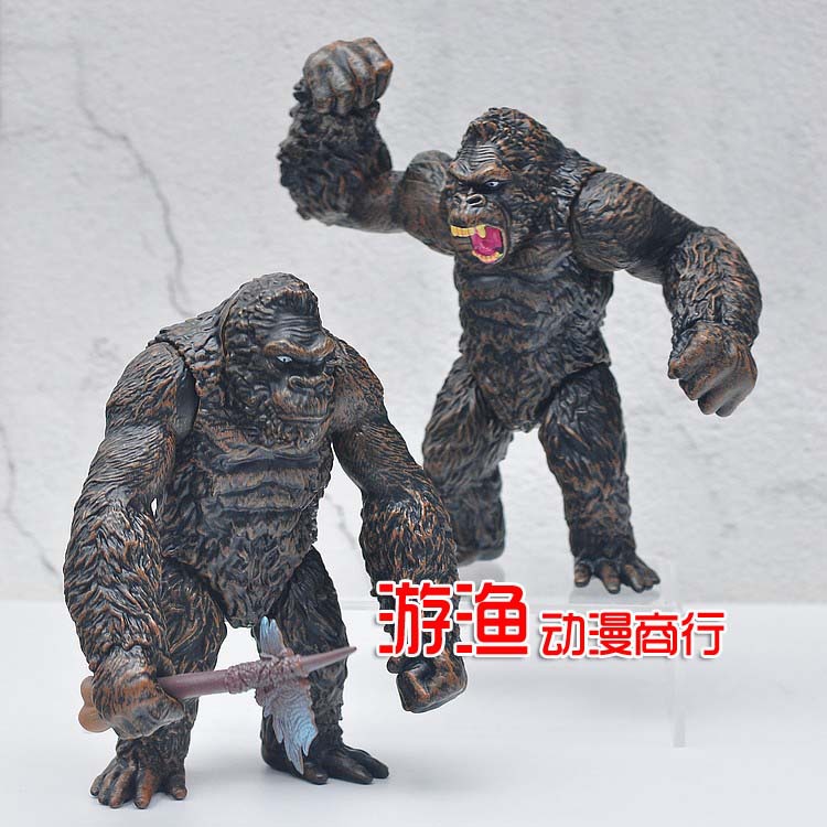 金刚骷髅岛 2款kong skull island 黑猩猩关节可动手办玩具摆件