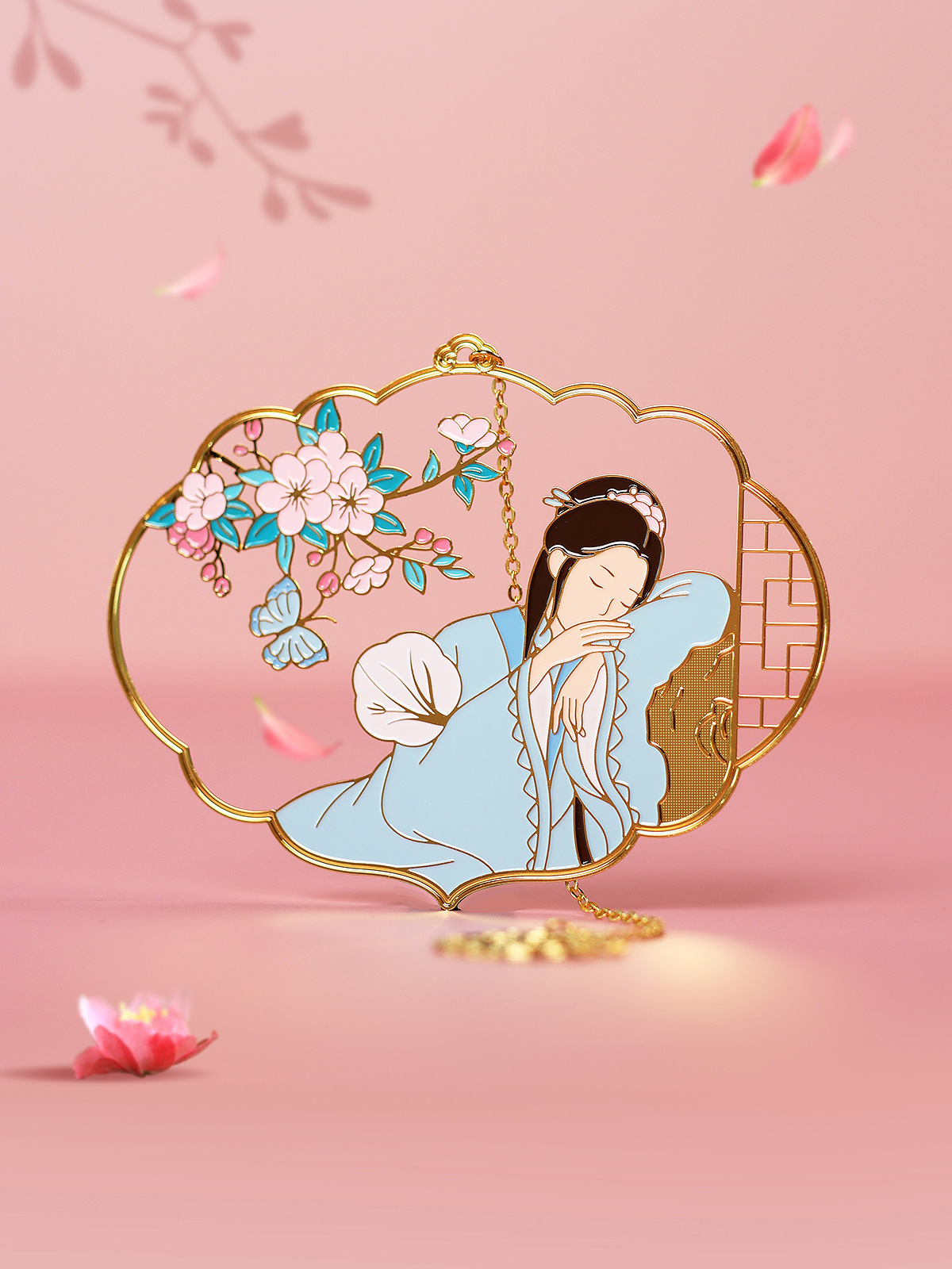 红楼梦周边文创金陵十二钗金属书签礼盒古典中国风文具教师节礼物