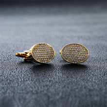 英博法式金属袖扣白钢电镀珐琅法式衬衫袖钉cufflinksf402