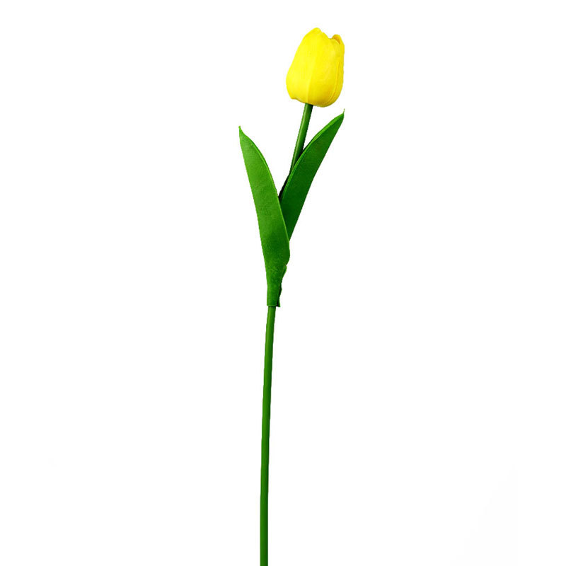 Pu Mini Tulip Artificial Flower Fake Flower Nordic Style Wedding Celebration Decoration Home Decoration Simulation Plant Cross-Border Wholesale