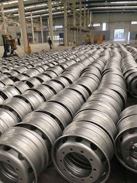 加工定制拖拉机车轮w8*36钢圈配套9.6-36人字轮胎农业机械轮毂