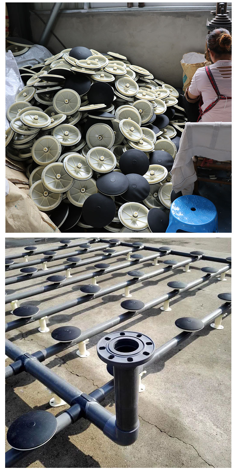 定制曝气盘微孔215盘式橡胶污水处理生物池平板膜片增氧曝气器