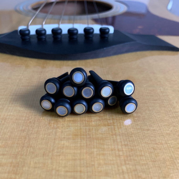乌木固弦锥民谣吉他弦钉套装吉他配件压弦钉亚马逊乐器配件批发