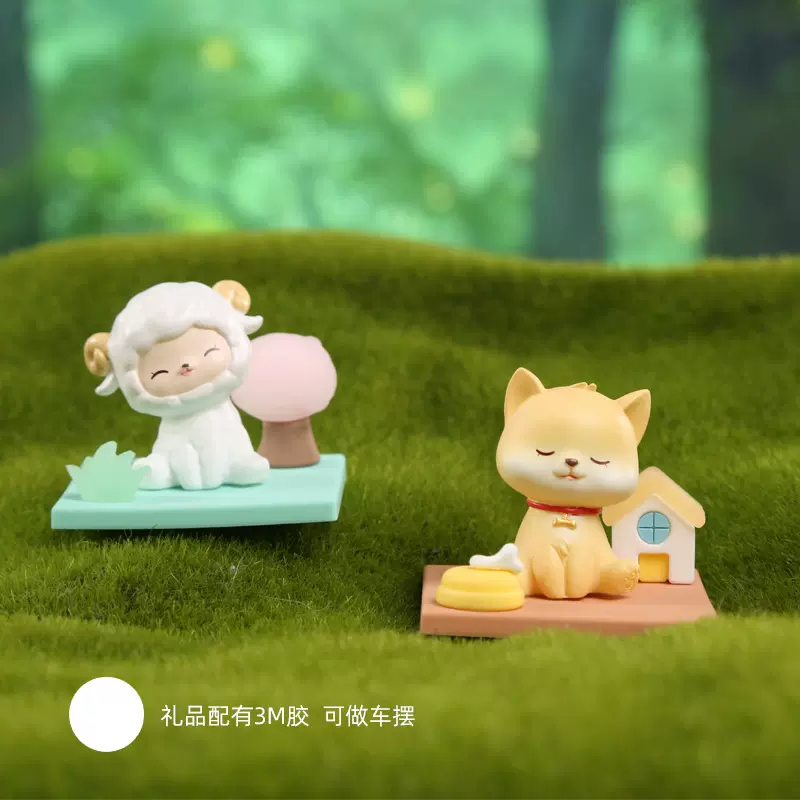 森林乐园微景观摆件潮玩礼物卡通公仔桌面装饰礼品创意迷你小摆件