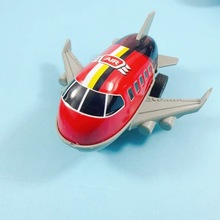 儿童迷你合金回力飞机玩具仿真滑行金属飞机小客机卡通模型小飞机
