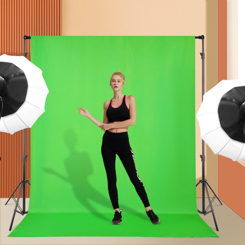 3*3m摄影背景布影棚直播人像产品绿幕抠像布拍照背景厂家直销跨境