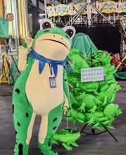 青蛙玩偶服摆地摊抖音青蛙人偶服一整套充气卡通人偶网红青蛙衣服
