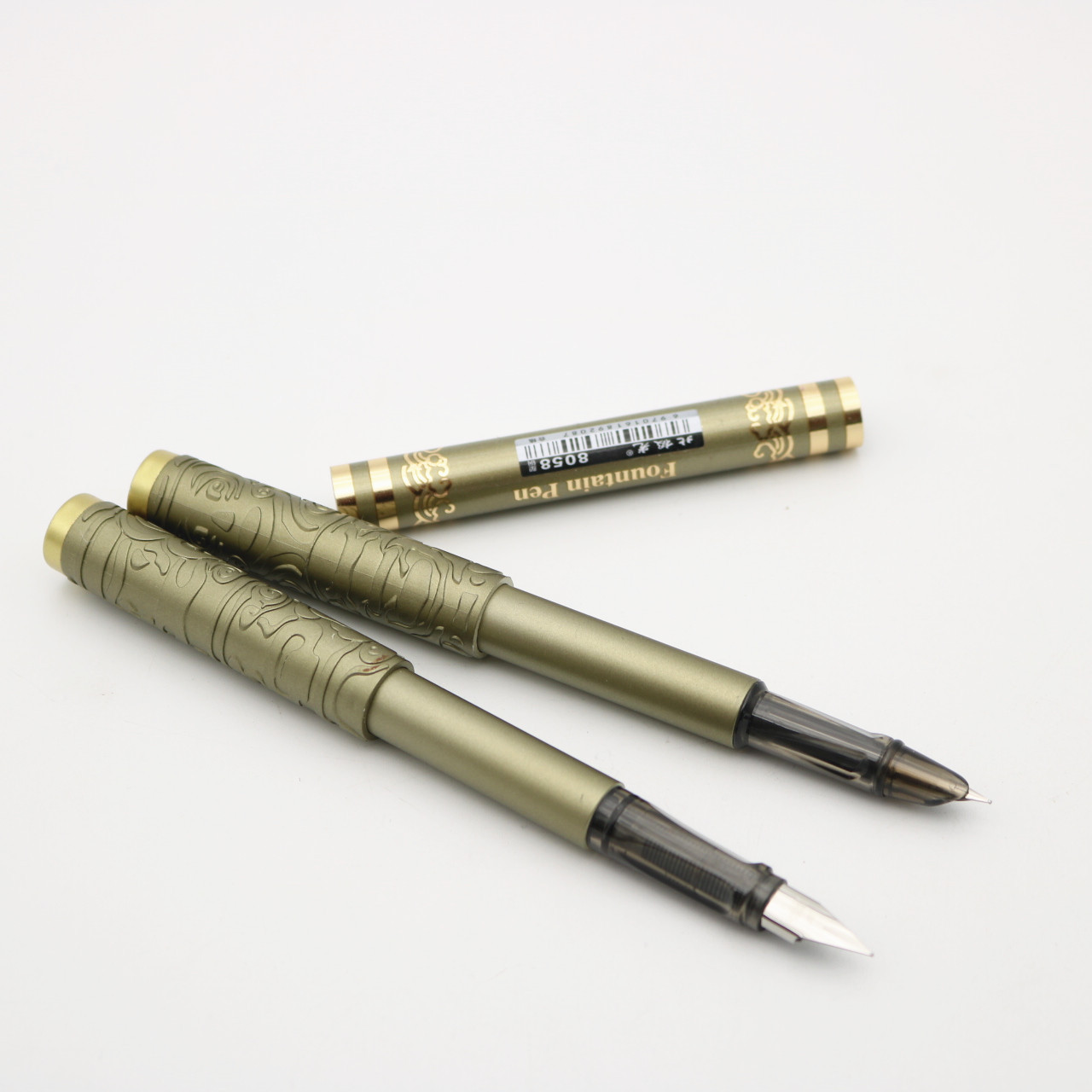 批发北极光8058型可伸缩一笔两用伸缩金箍棒换囊大尖小尖双用钢笔