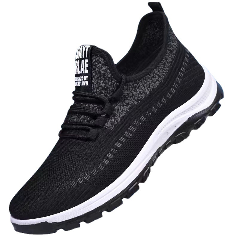 2023 New Fashion Men's Casual Sneaker Spring and Summer Breathable Mesh Flyknit Running Shoes