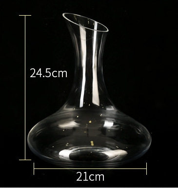 Modern Simple Crystal Liquor Divider Wholesale Pouring Wine Pot Oblique Mouth with Handle Lead-Free Crystal Red Wine Glass Wine Decanter