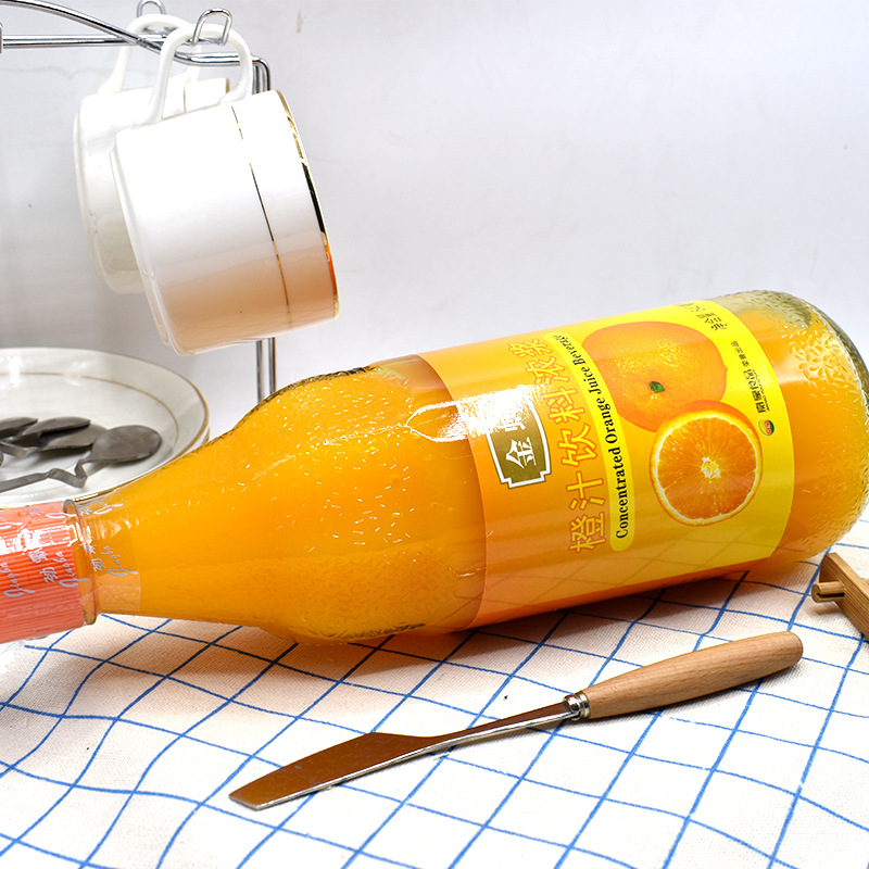 金蝉橙汁浓缩果汁商用饮品饮料冲饮金桔柠檬水果味浓糖浆可乐原料